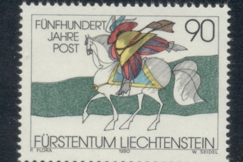 Liechtenstein-1990-European-postal-Communications-MUH-2