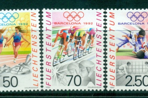 Liechtenstein-1992-Summer-Olympics-Barcelona-MUH-lot58416