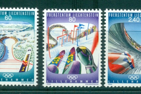 Liechtenstein-1993-Winter-Olympics-Lillehammer-MUH-lot58433