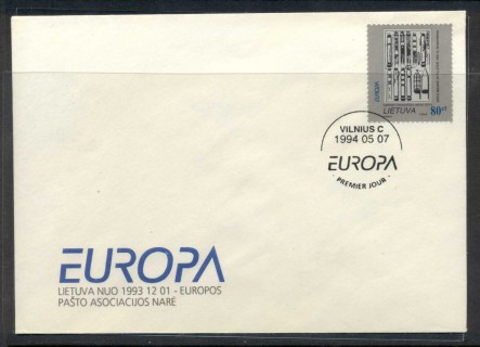 Lithuania-1994-Europa-Scientific-Discoveries-FDC