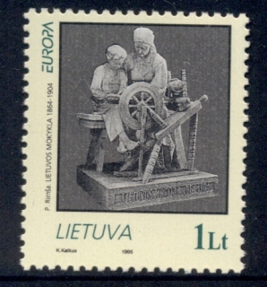 Lithuania-1995-Europa-Sculpture-MUH