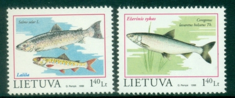 Lithuania-1998-Fish-in-the-Red-Book-MUH