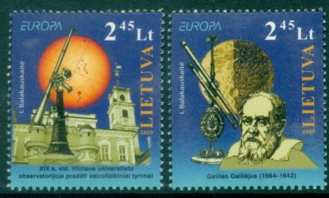 Lithuania-2009-EUROPA-Stamps-Astronomy-MUH