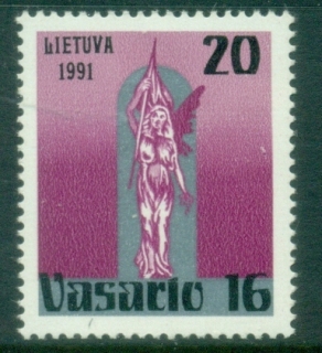 Lithuania-1991-Liberty-Statue-MUH Lithuania-1991-Liberty-Statue-MUH