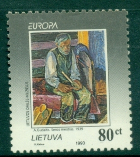 Lithuania-1993-EUROPA-Stamps-Contemporary-Art-MUH