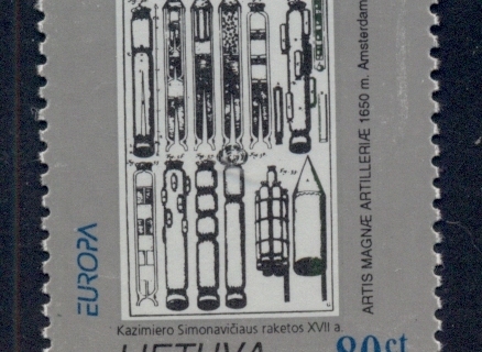 Lithuania-1994-Europa-Historic-Rockets-MUH