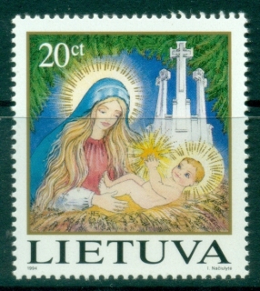 Lithuania-1994-Xmas-MUH