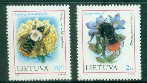 Lithuania-1999-Bumble-Bees-MUH