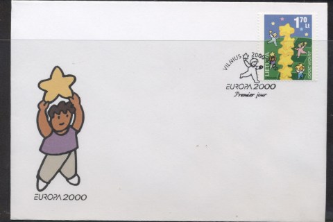 Lithuania-2000-Europa-Field-of-Stars-FDC