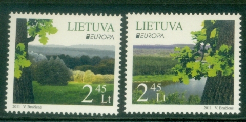 Lithuania-2011-EUROPA-Stamps-Forest-MUH