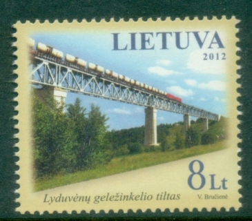 Lithuania-2012-BALTIC-Issue-Railway-Bridges-MUH