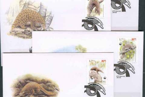 Macau 1995 WWF Chinese Pangolin FDCs