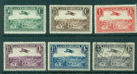 Luxembourg-1931-33-Air-Mail-MH-FU-Lot27461