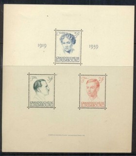 Luxembourg-1939-Grand-Duchess-Charlotte-Marriage-to-Prince-Felix-MS-MLH