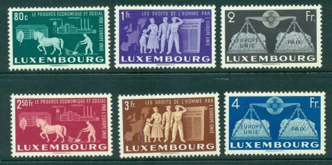 Luxembourg-1951-United-Europe-MLH-Lot27490