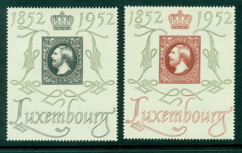 Luxembourg-1952-Grand-Duke-William-III-Stamp-Centenary-MLH-Lot27492