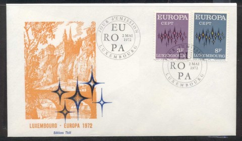 Luxembourg-1972-Europa-Sparkles-FDC