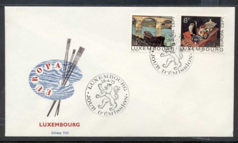 Luxembourg-1975-Europa-Paintings-FDC