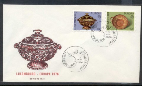 Luxembourg-1976-Europa-Pottery-FDC