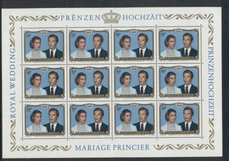 Luxembourg-1981-Wedding-of-Prince-Henri-Teresa-Maestre-sheet-MUH