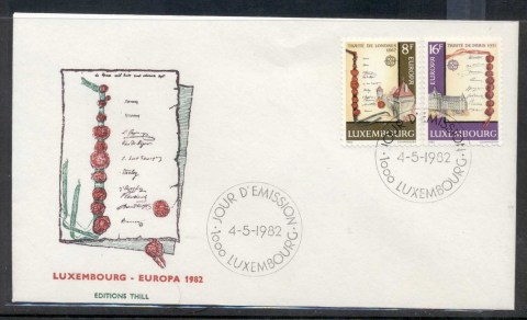 Luxembourg-1982-Europa-History-FDC