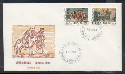 Luxembourg-1983-Europa-Human-Genius-FDC