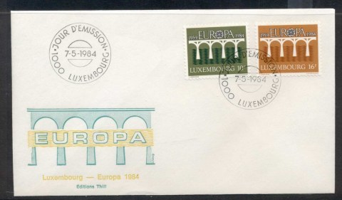 Luxembourg-1984-Europa-Bridge-FDC