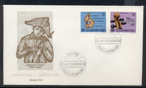 Luxembourg-1985-Europa-Music-Year-FDC