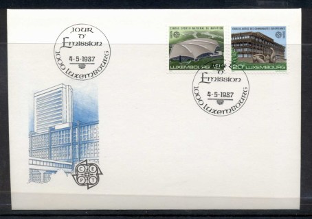 Luxembourg-1987-Europa-Architecture-FDC