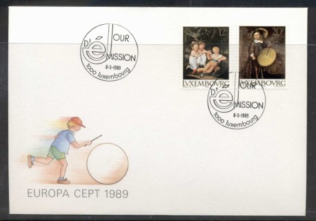 Luxembourg-1989-Europa-Childrens-Play-FDC