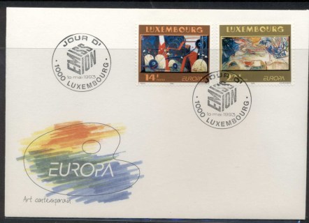 Luxembourg-1993-Europa-Modern-Art-FDC