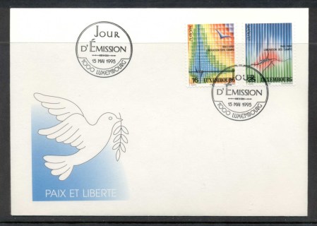 Luxembourg-1995-Europa-Peace-Freedom-FDC