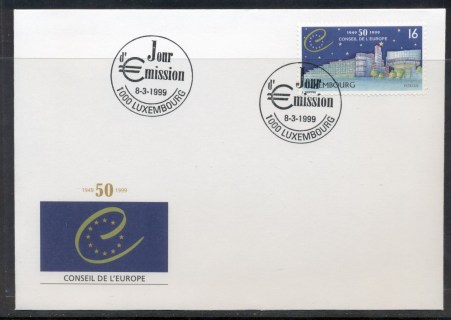 Luxembourg-1999-Council-of-Europe-FDC