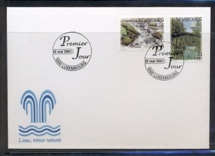 Luxembourg-2001-Europa-Water-FDC