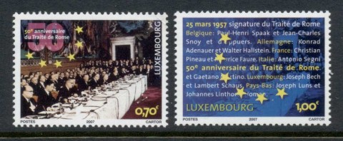 Luxembourg-2007-Treaty-of-Rome-MUH