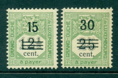 Luxembourg-1920-Postage-Dues-Surcharged-MH-Lot27464