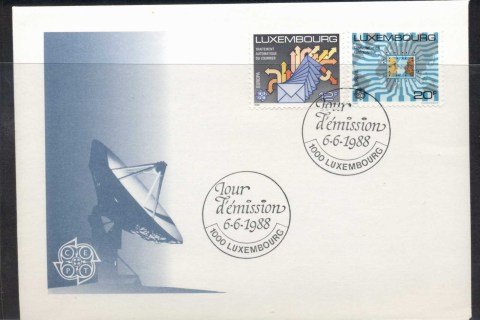 Luxembourg-1988-Europa-Transport-Communication-FDC