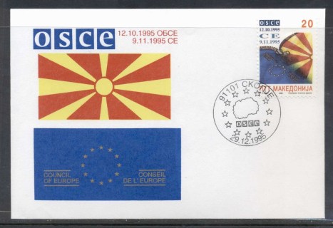 Macedonia-1995-Council-of-Europe-FDC