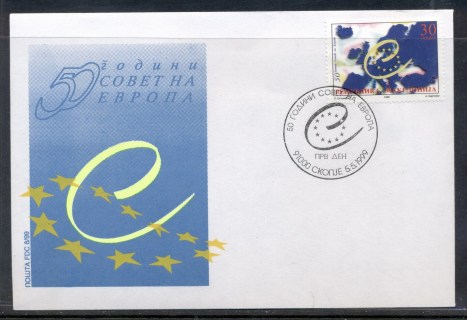 Macedonia-1999-Council-of-Europe-FDC