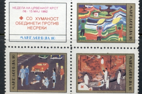Macedonia-1992-Red-Cross-Week-MUH