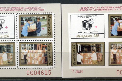 Macedonia-1993-Red-Cross-Skopje-Earthquake-MS-perf-IMPERF-MUH