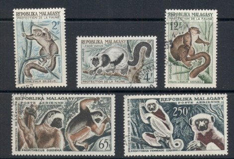 Madagascar-1961 Lemurs (5/6, no 85f)