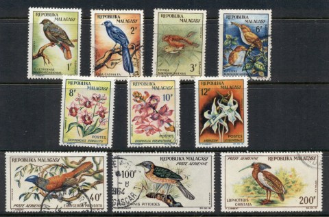 Madagascar-1963 Birds & Flowers