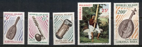 Madagascar-1965 Musical Instruments