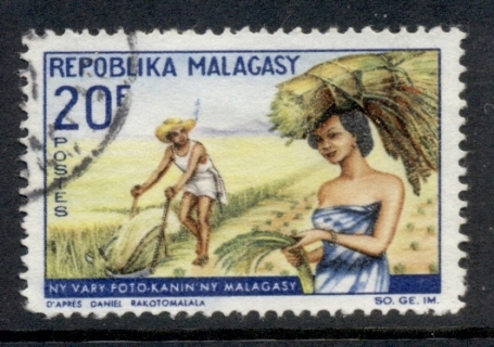 Madagascar-1967 FAO Intl. Rice Year