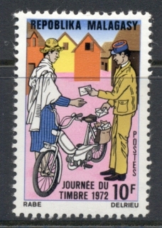 Madagascar-1972 Stamp Day