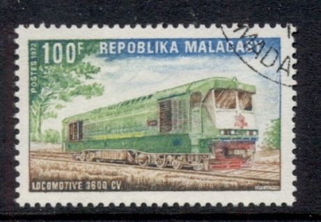 Madagascar-1972 Diesel Locomotives, Trains