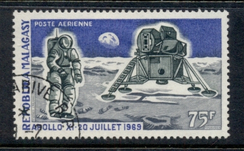 Madagascar-1970 Manned Moon Landing 1st Anniv