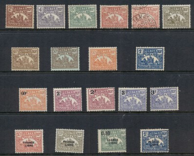 Madagascar-1908-43 Postage Dues Asst