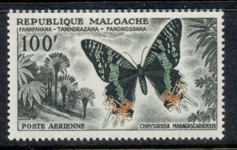 Madagascar-1960 Butterfly 100f